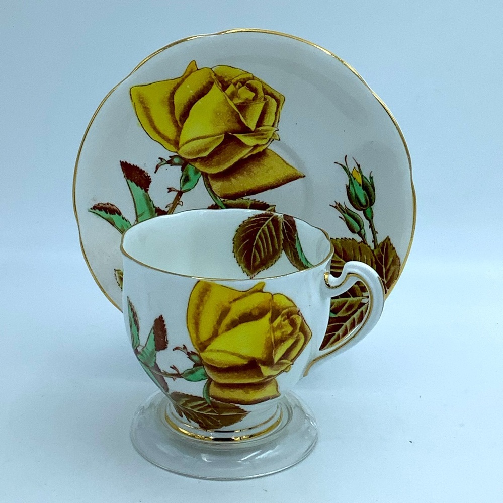 Royal Standard English Rose Bone China Teacup & Saucer